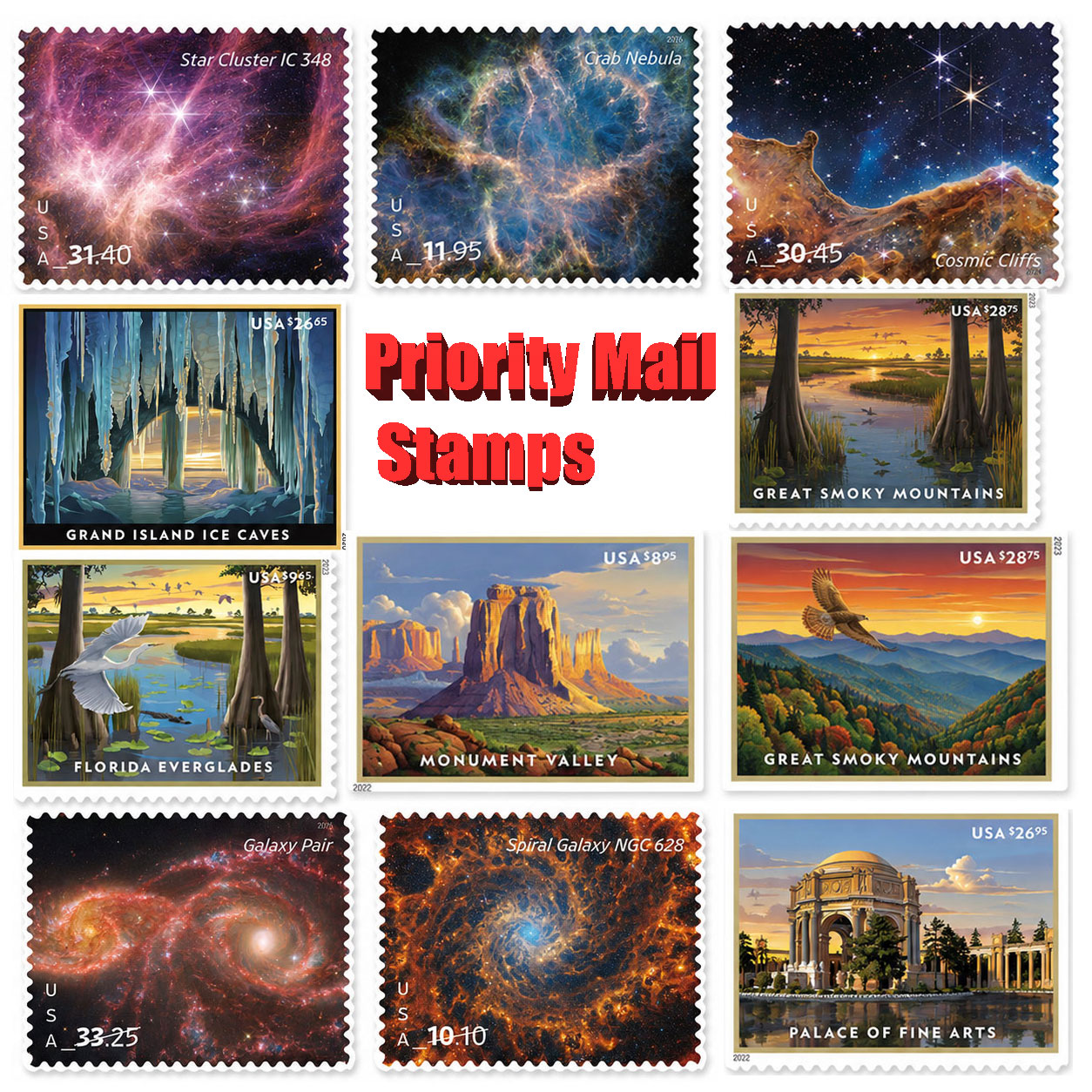 Priority Mail Postage Stamps