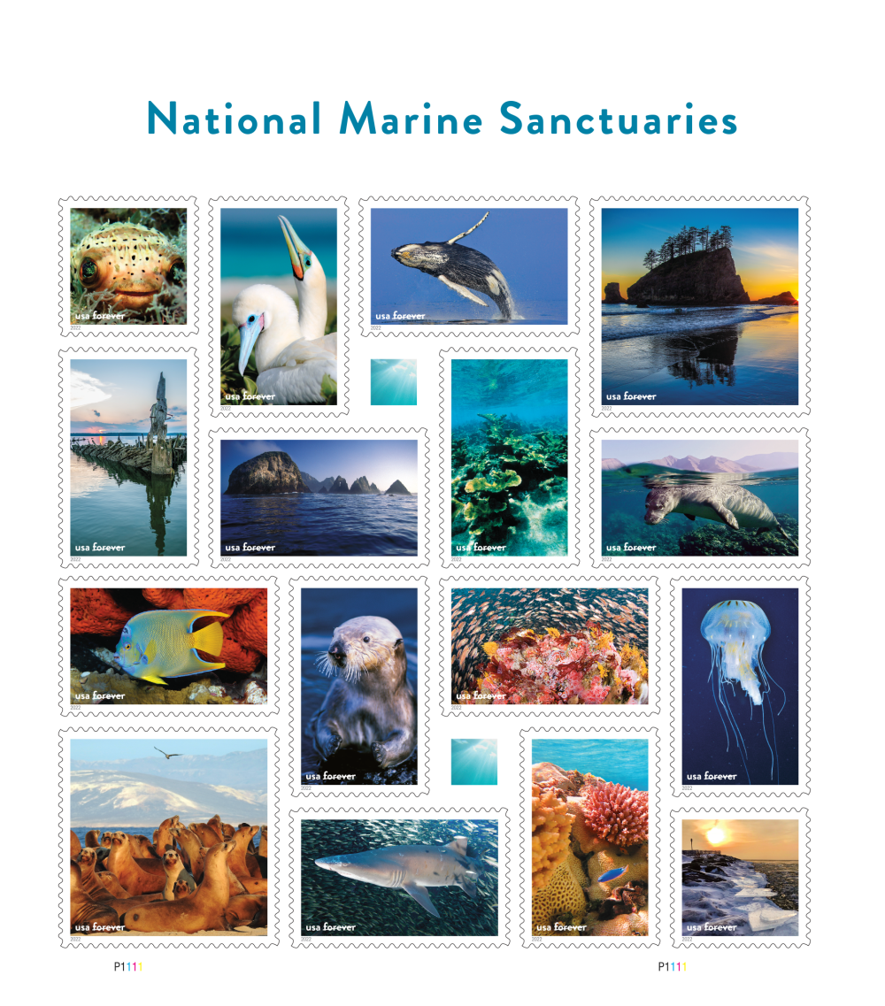 2022 National Marine Sanctuaries Stamps