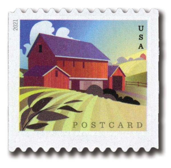 2021 Barn Postcard stamps