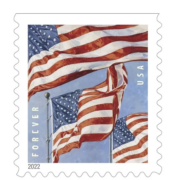 2022 U.S. Flag Forever Stamps 50 Rolls