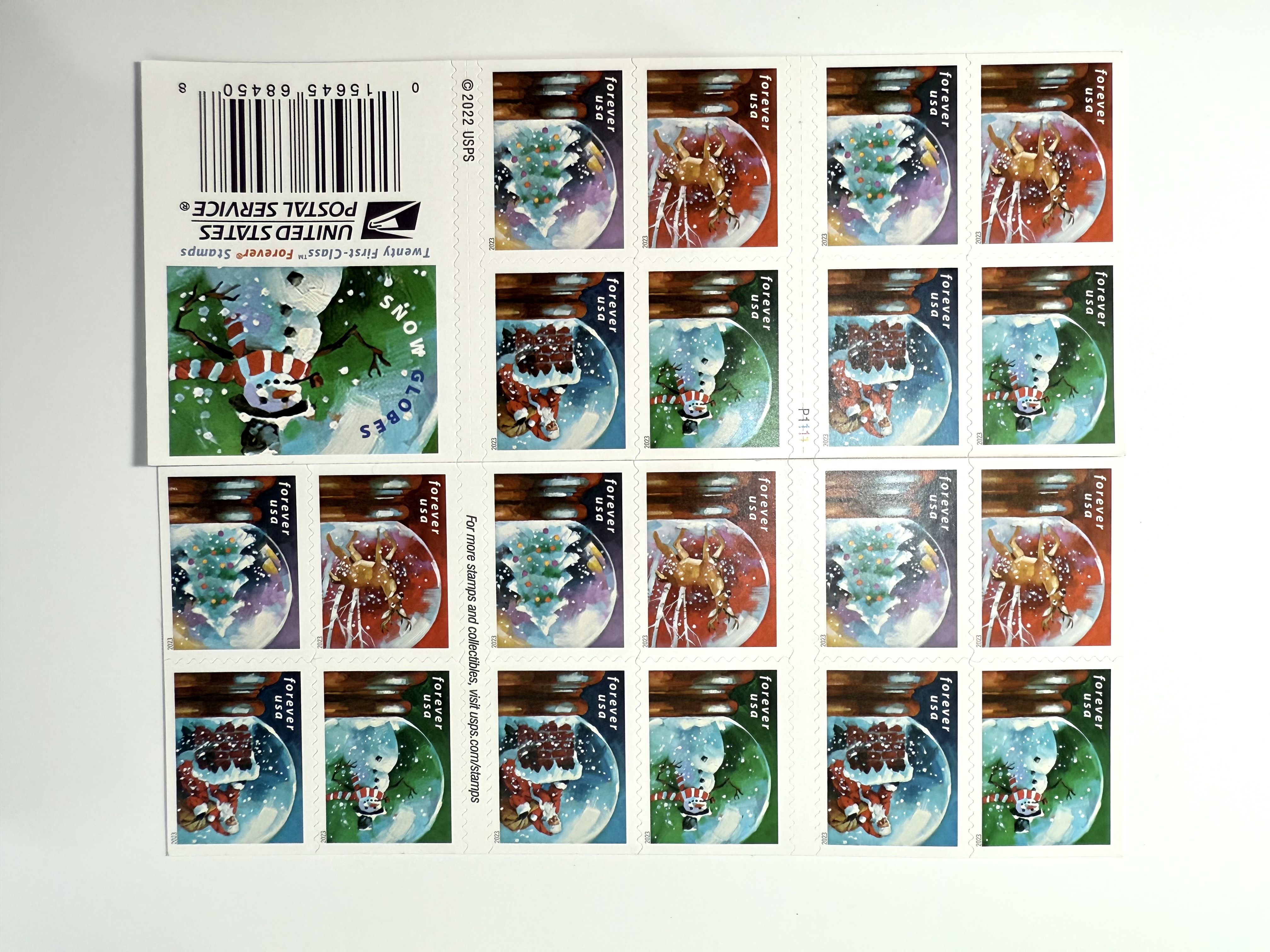 2023 Christmas Snow Globe Stamps