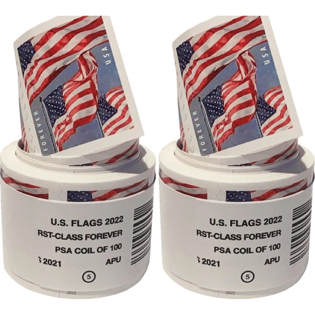 2022 U.S. Flag Forever Stamps 100 Rolls