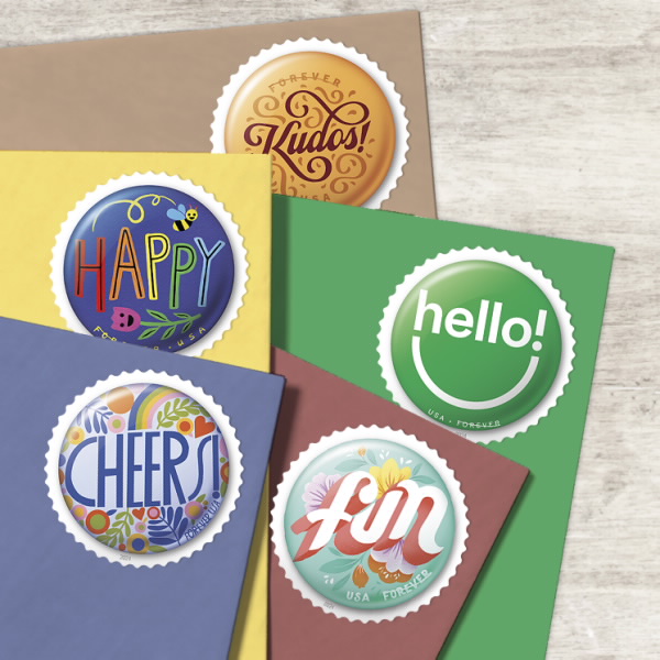 2024 Pinback Buttons Stamps