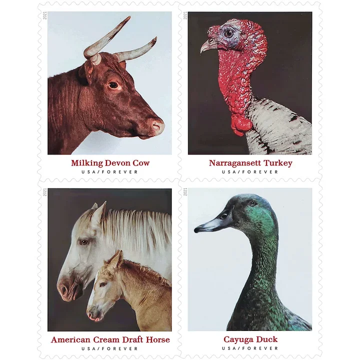 2021 Heritage Breeds Stamps
