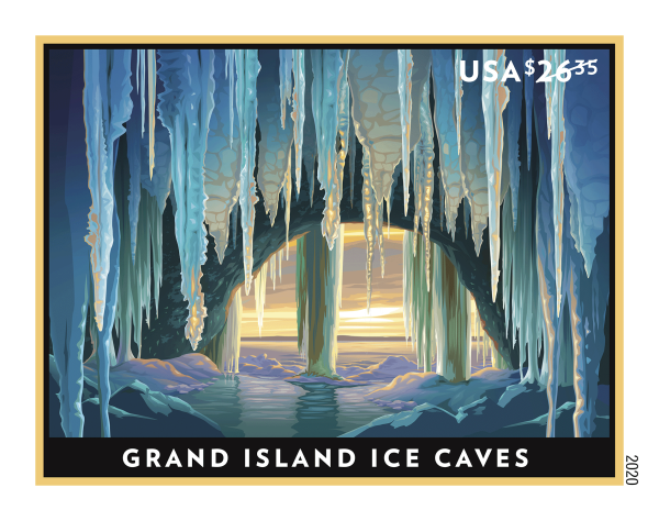2020 Grand Island Ice Caves stamps