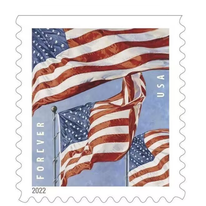 2022 U.S. Flag Forever Stamps 10 Rolls