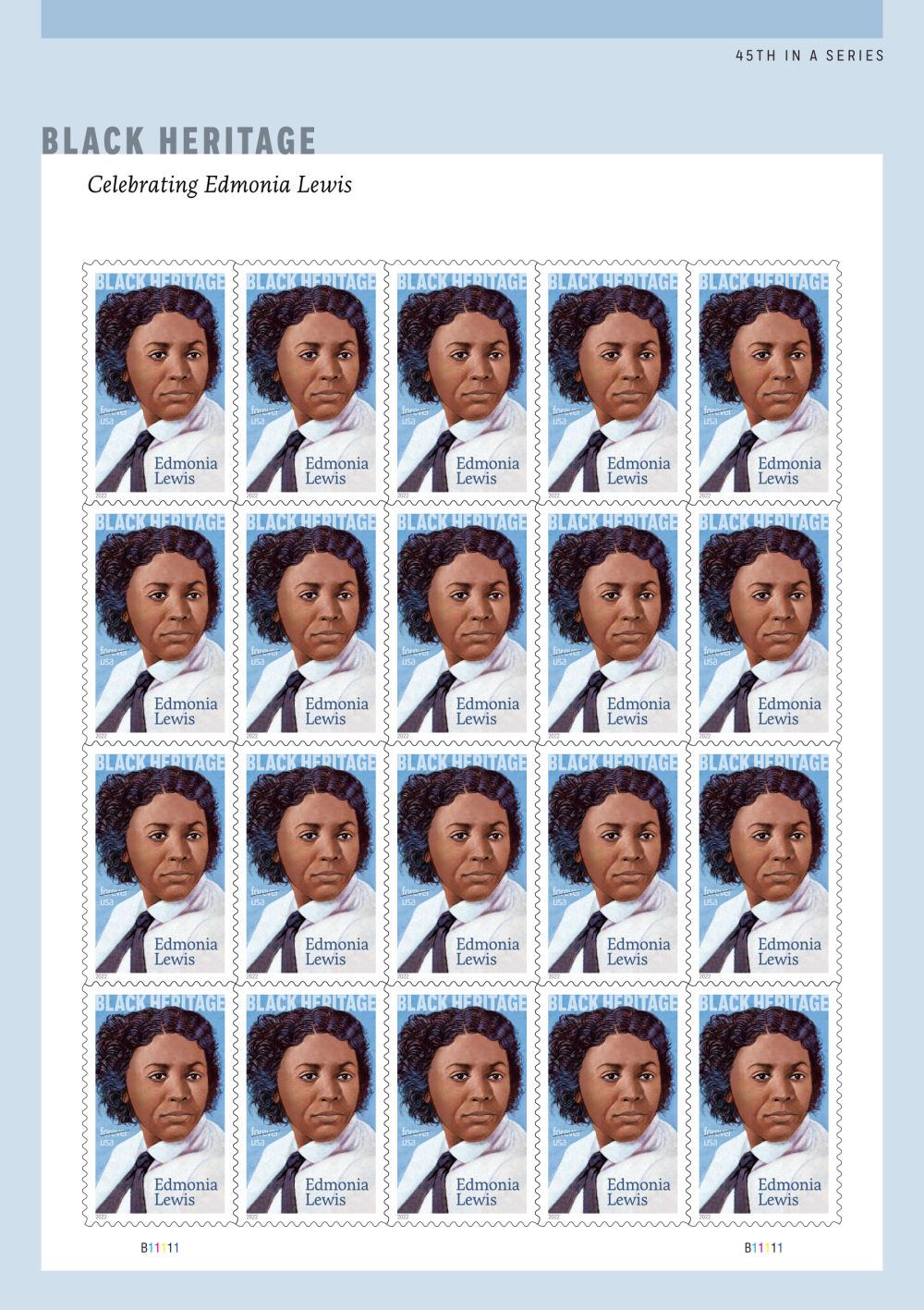 2022 Edmonia Lewis Stamps