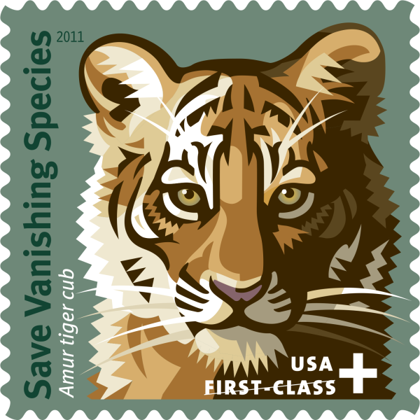 2011 Save Vanishing Species Amur Tiger Stamps