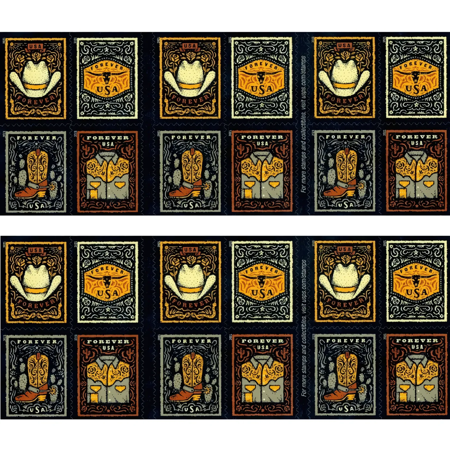 2021 Western Wear Stamps