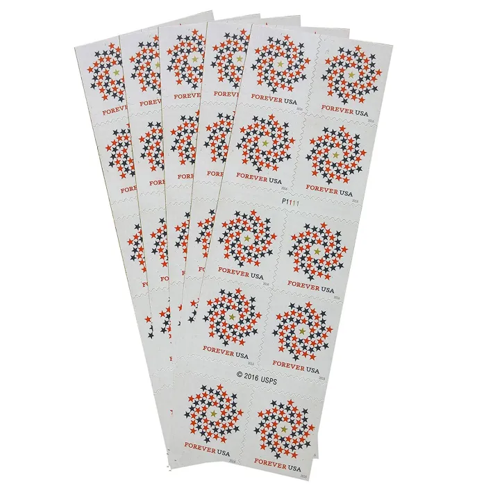 2016 Patriotic Spiral Stars Stamps