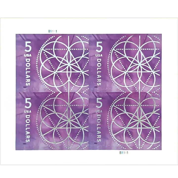 2022 $5 Floral Geometry Stamps
