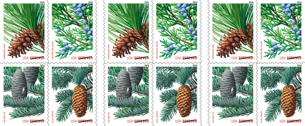 2010 Evergreens Stamps