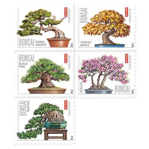 2012 Bonsai Tree  stamps